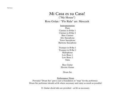 My House (arr. Chris Mroczek)