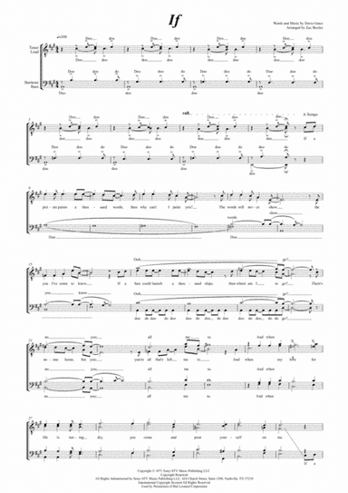 If (arr. Zac Booles)