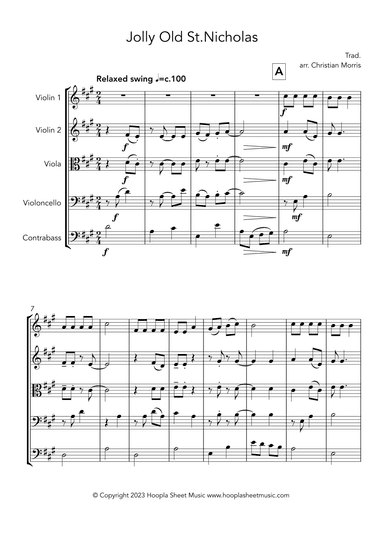 Jolly Old St. Nicholas (arr. Christian Morris)