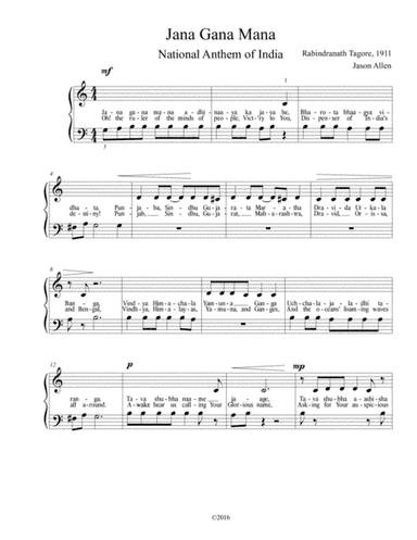 Jana Mana Gana (arr. Jason Allen)