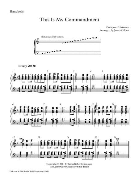 This Is My Commandment (arr. James Gilbert)