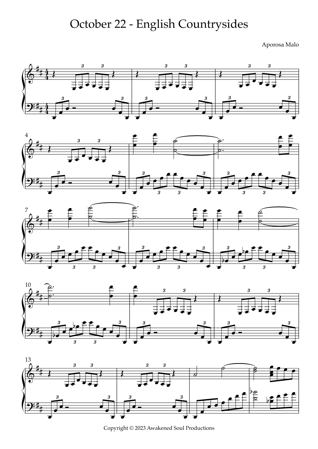 October 22 - English Countrysides