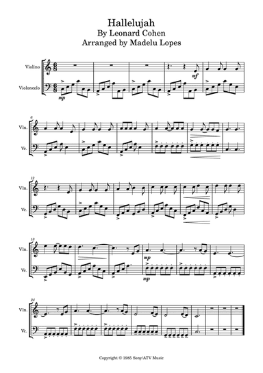 Hallelujah (arr. Madelu Lopes)