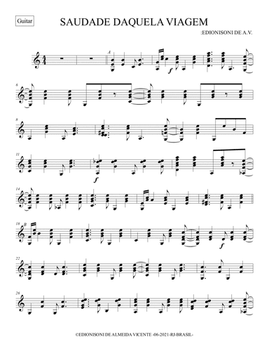 01-SAUDADE DAQUELA VIAGEM - Guitar