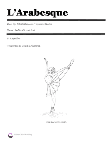 L'Arabesque for Clarinet Duet (arr. Doniell Cushman)