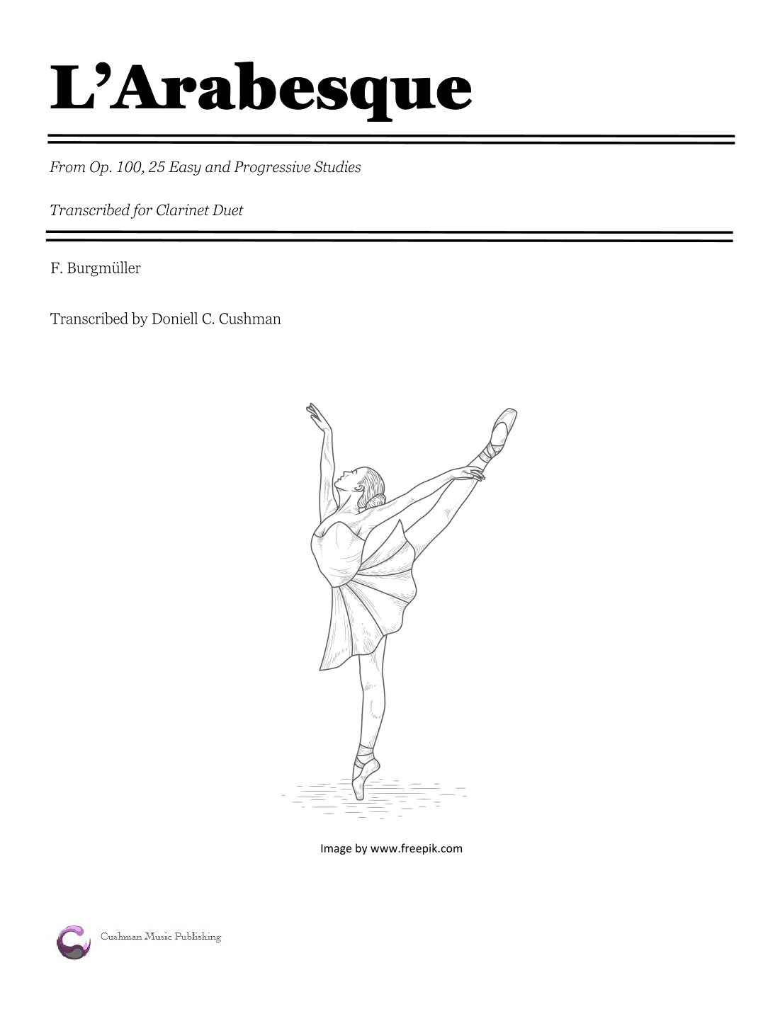 L'Arabesque for Clarinet Duet (arr. Doniell Cushman)