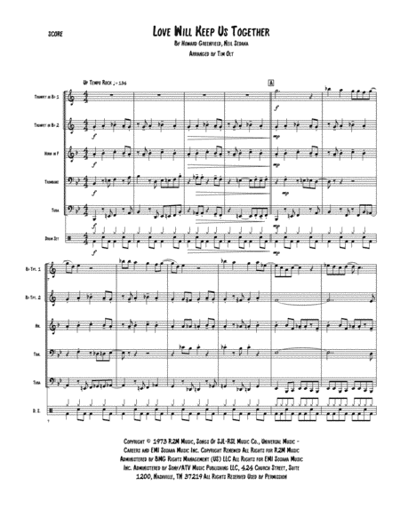 Love Will Keep Us Together (arr. Tim Olt)