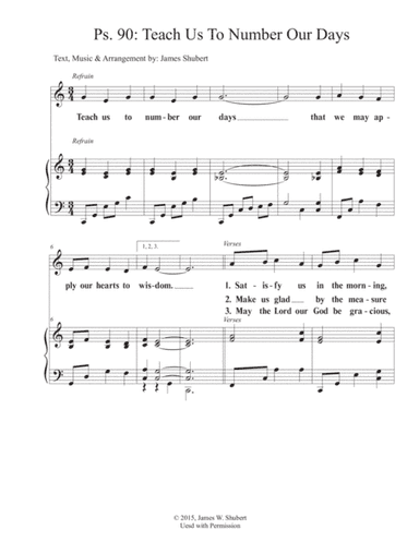 Ps. 90: Teach Us To Number Our Days