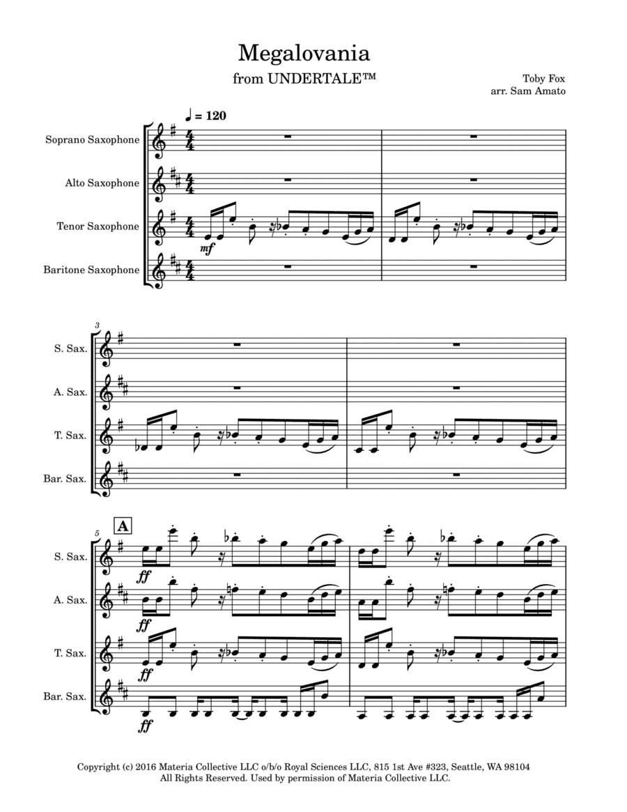 MEGALOVANIA (from Undertale)