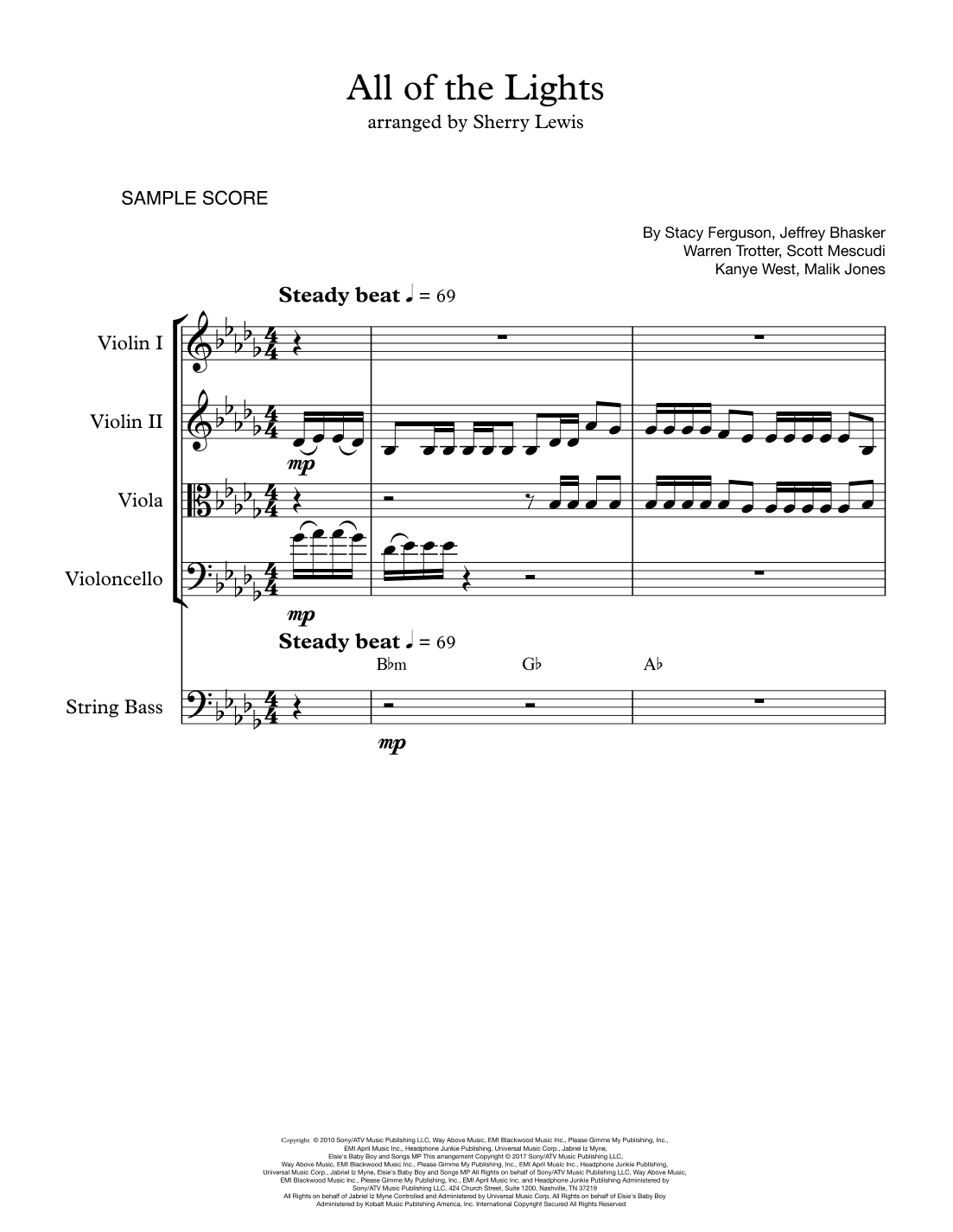 All Of The Lights (arr. Sherry Lewis)