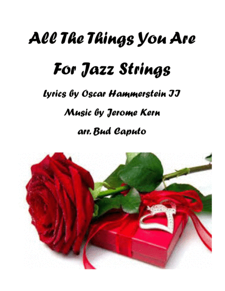 All The Things You Are (arr. Bud Caputo)