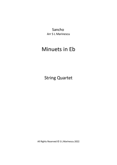 Minuets in Eb (arr. S L Marinescu)