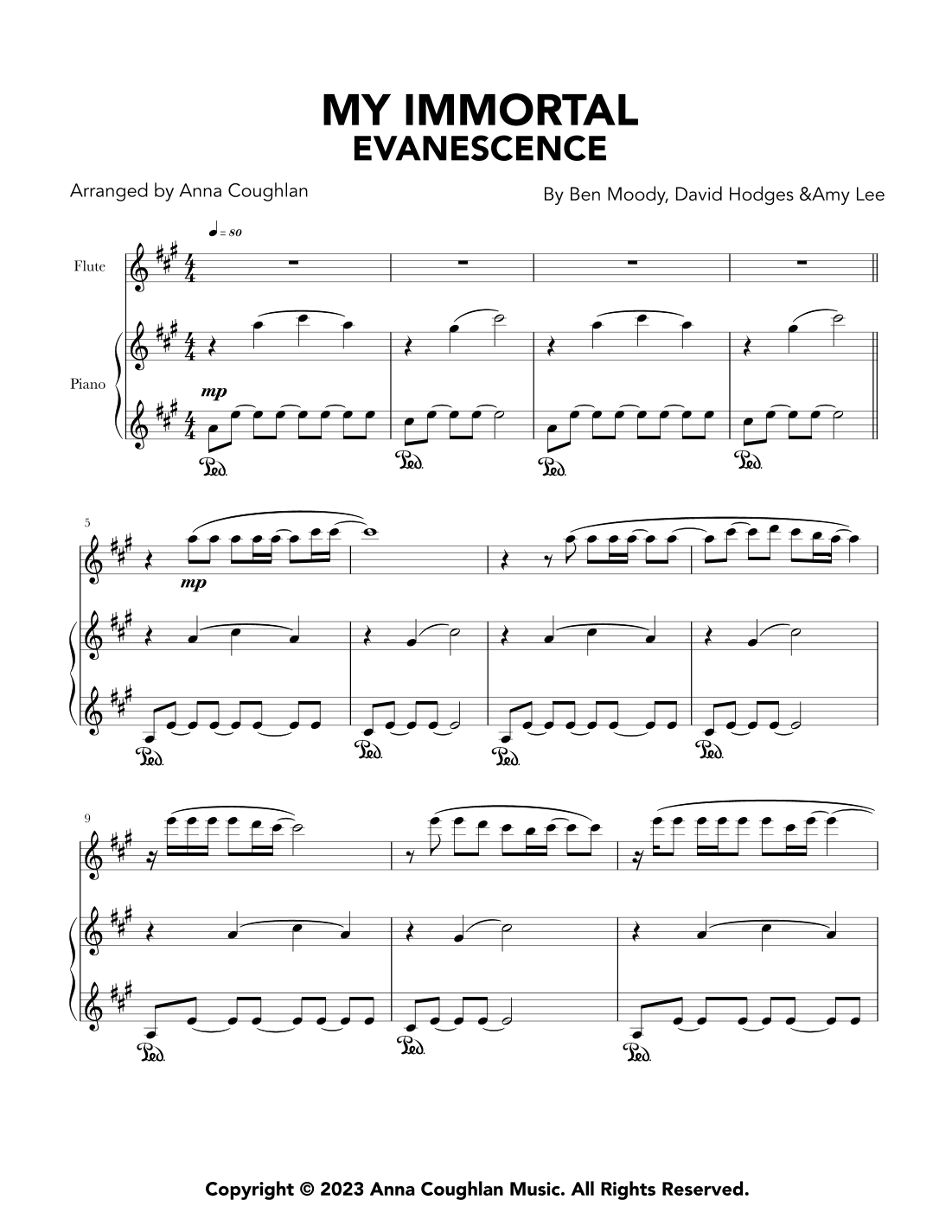 My Immortal (arr. Anna Coughlan)