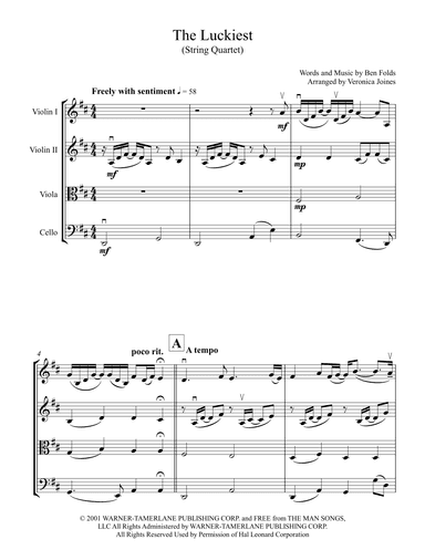 The Luckiest (arr. Veronica Joines)