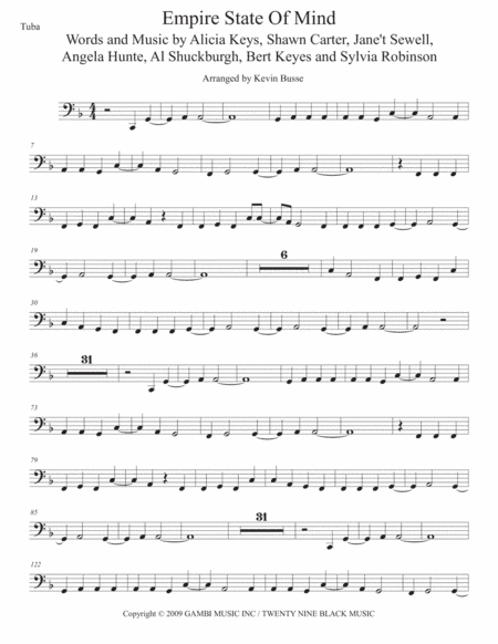 Empire State Of Mind (arr. Kevin Busse)