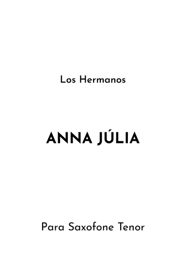 Anna Julia (arr. Jireh J.)