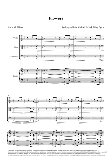 Flowers (arr. André Nusa)