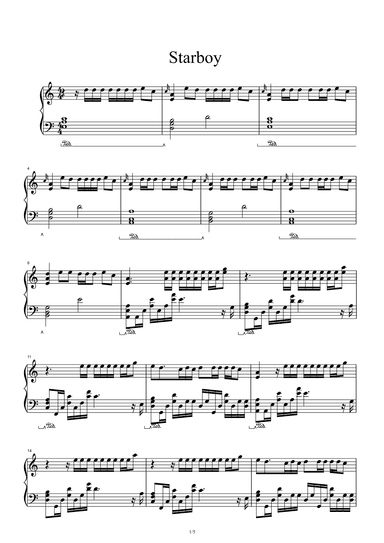 Starboy (arr. The Weeknd)