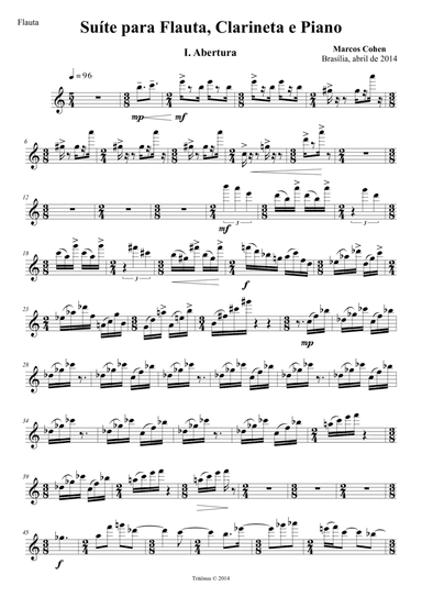 Suite for Flute, Clarinet and Piano