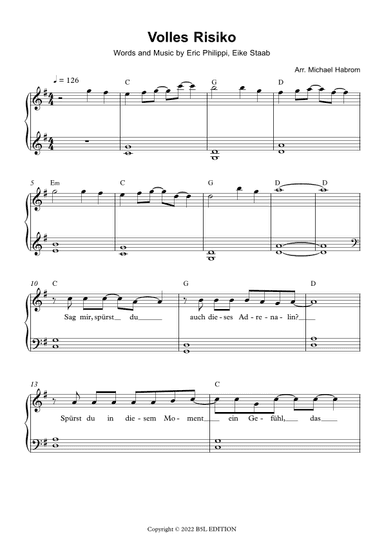 Volles Risiko (arr. Michael Habrom)