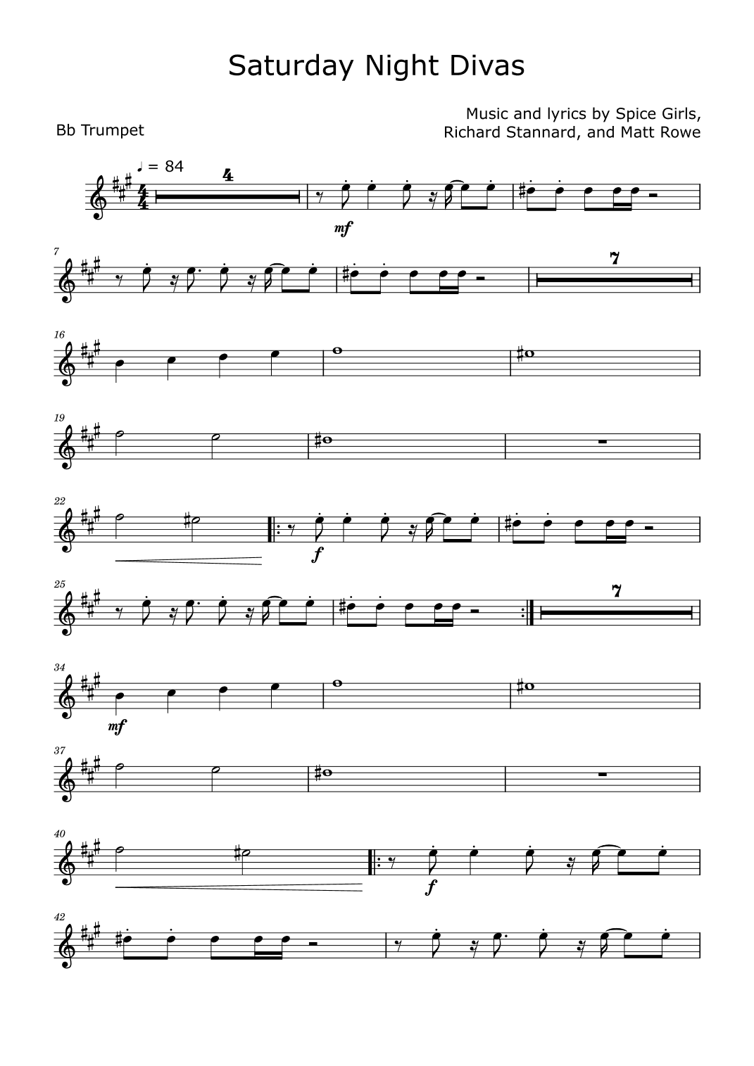 Saturday Night Divas (arr. David Lartey)