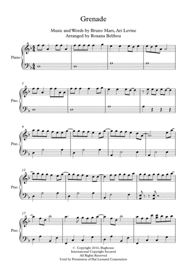 Grenade (arr. Roxana Belibou)