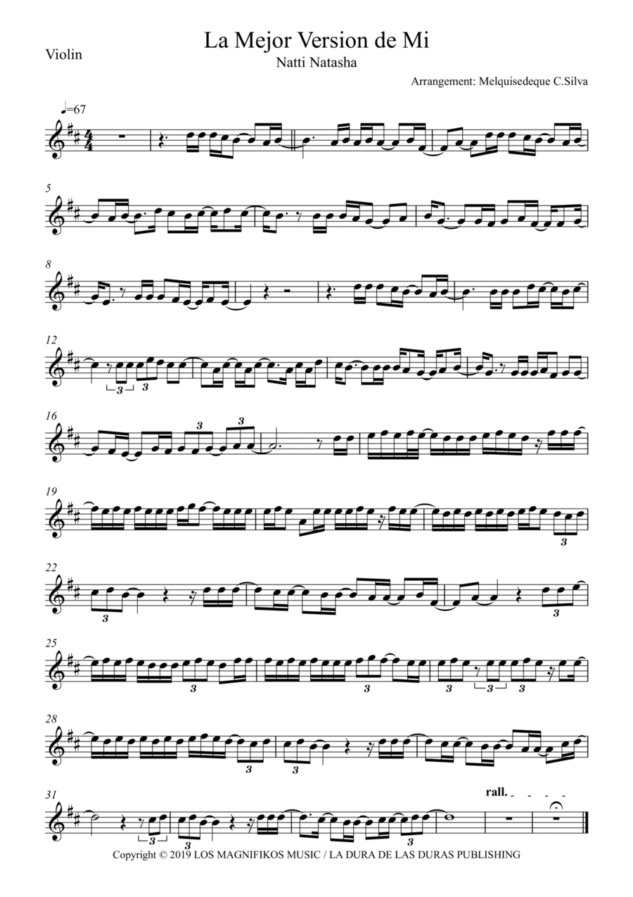 La Mejor Version De Mi (arr. Melquisedeque C.Silva)