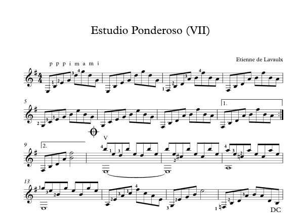 Estudio Ponderoso (VII)