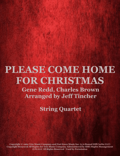 Please Come Home For Christmas (arr. Jeff Tincher)