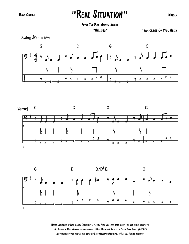 Real Situation (arr. Accubass)