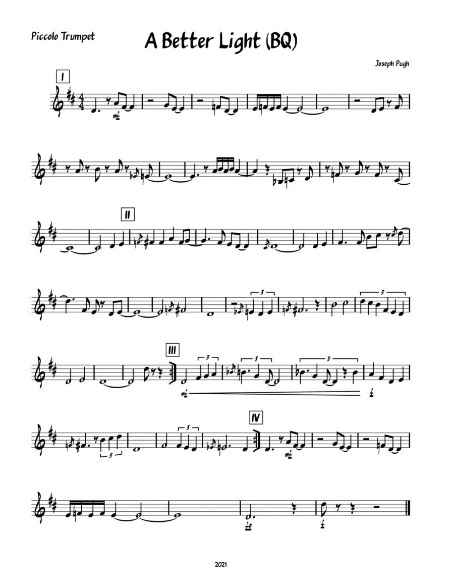 A Better Light (Brass Quintet)