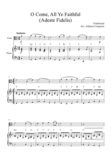 O Come, All Ye Faithful (arr. Gildson Cerqueira)