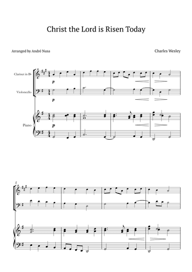 Christ the Lord is Risen Today (arr. André Nusa)