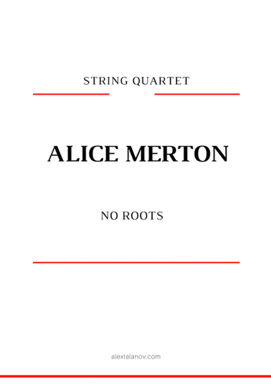 No Roots (arr. Alex Talanov)