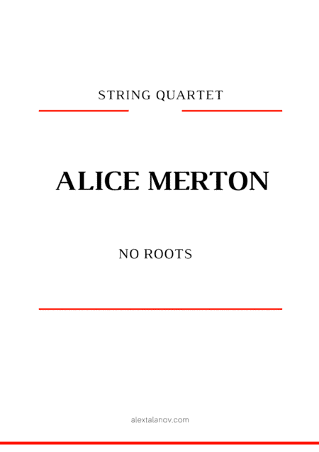 No Roots (arr. Alex Talanov)