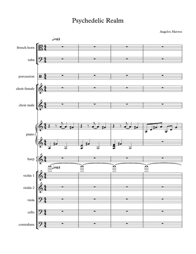 Psychedelic Realm - Score Only