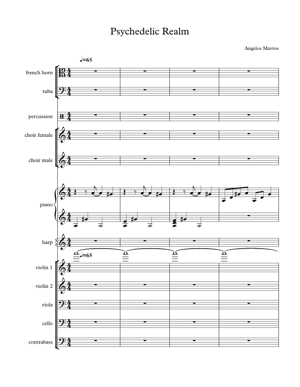 Psychedelic Realm - Score Only