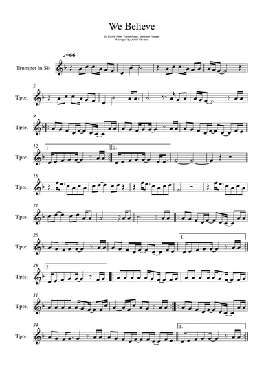 We Believe (arr. Josiel Oliveira)