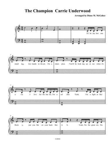 The Champion (arr. Diane M. McGahee)