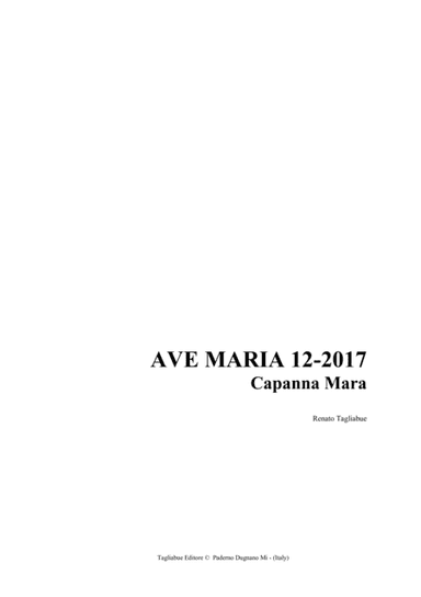 AVE MARIA - Tagliabue - 12/2017 - Capanna Mara
