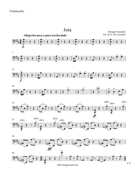 Jota (arr. Nick Lacanski)