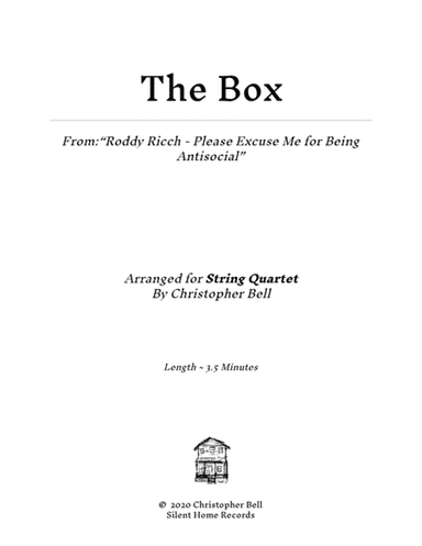 The Box (arr. Christopher Bell)