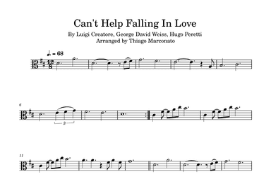 Can't Help Falling In Love (arr. Thiago Marconato)