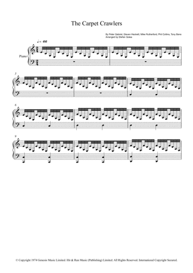The Carpet Crawlers (arr. Stefan Golea)