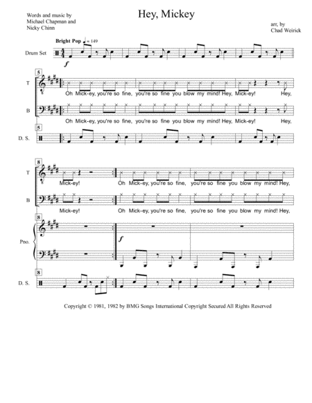 Mickey (arr. Chad Weirick)