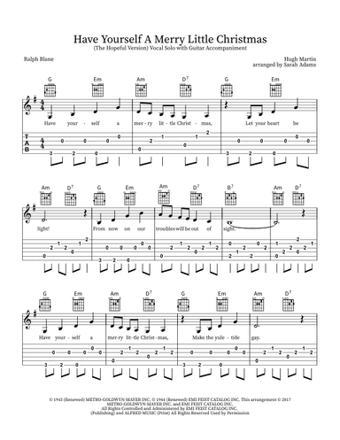 Have Yourself A Merry Little Christmas (arr. Sarah Adams)