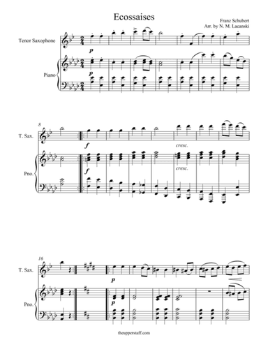 Ecossaises (arr. Nick Lacanski)