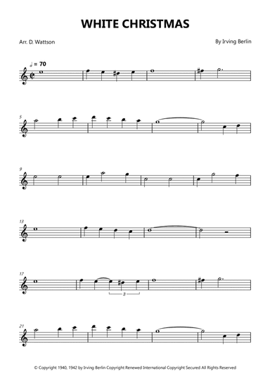 White Christmas (arr. Douglas Wattson)