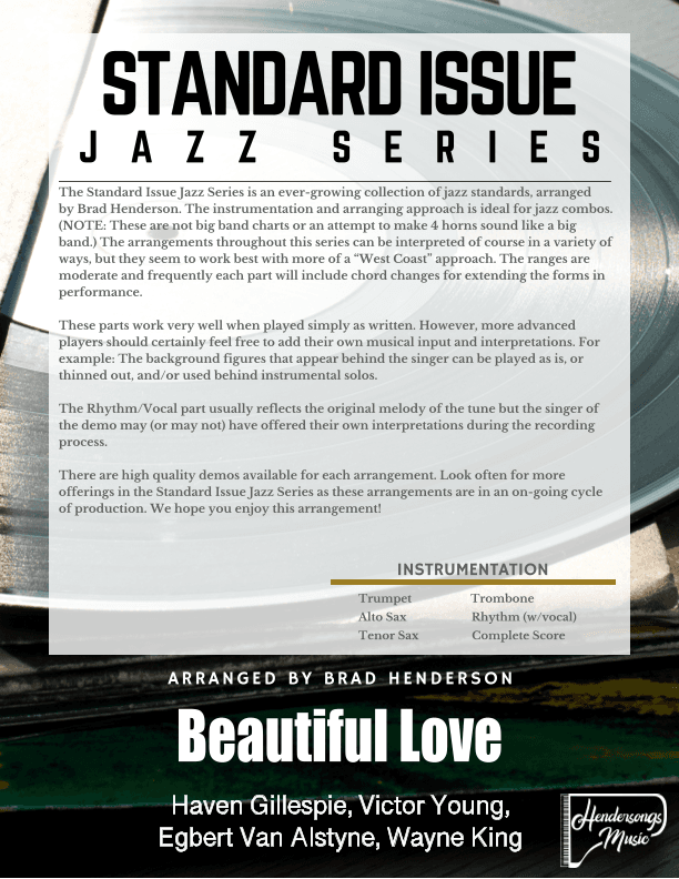Beautiful Love (arr. Brad Henderson)