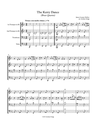 The Kerry Dance (Brass Quartet) (arr. Jordan Grigg)